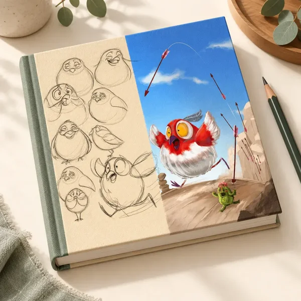 Carnet illustré aux oiseaux