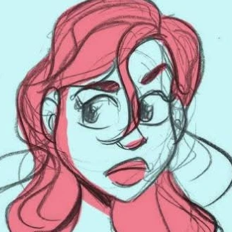 Croquis d’une fillette contrariée