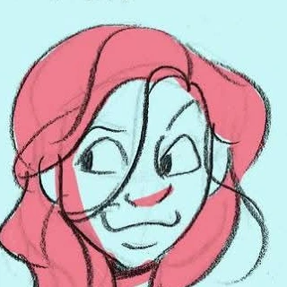 Croquis d’une fillette inquiète