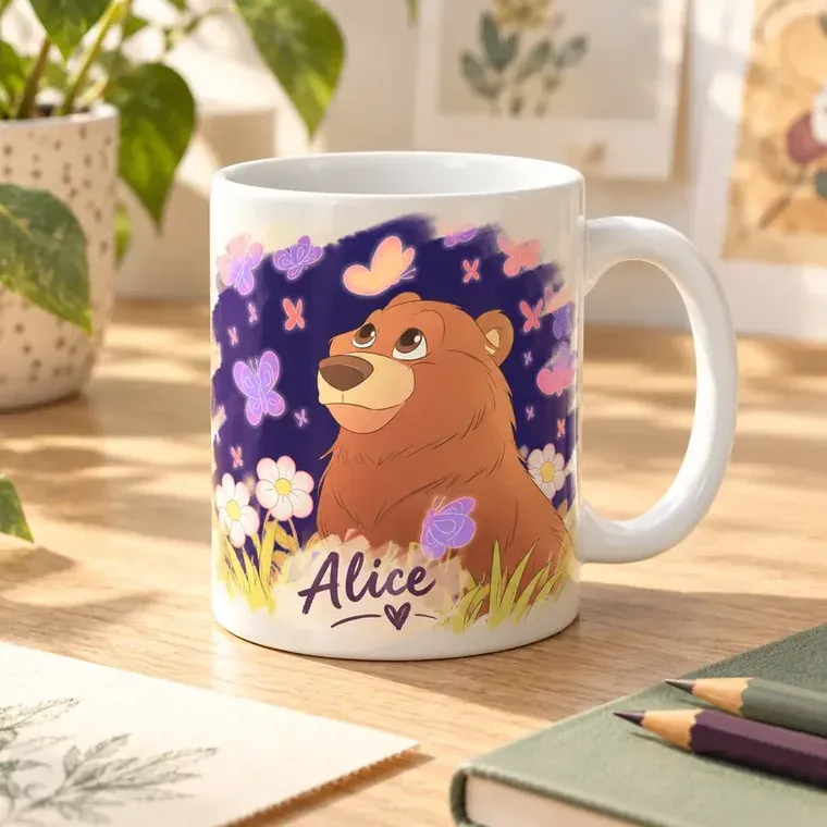 Tasse personnalisée de l’ourson