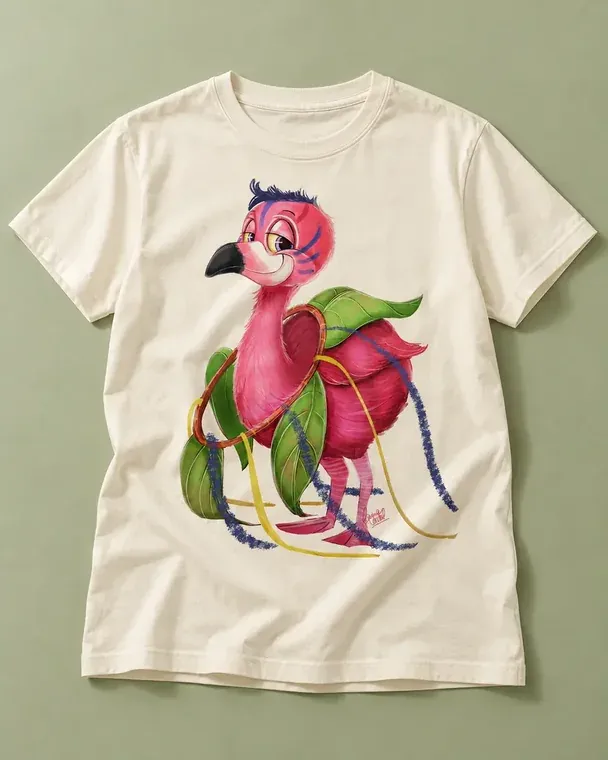 T-shirt du flamant