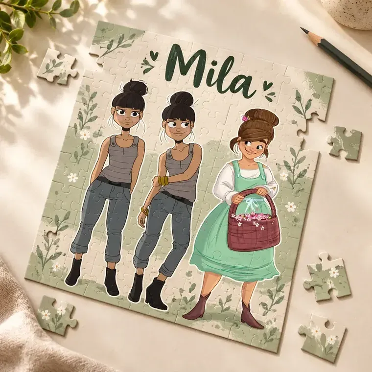 Casse-tête personnalisé aux personnages