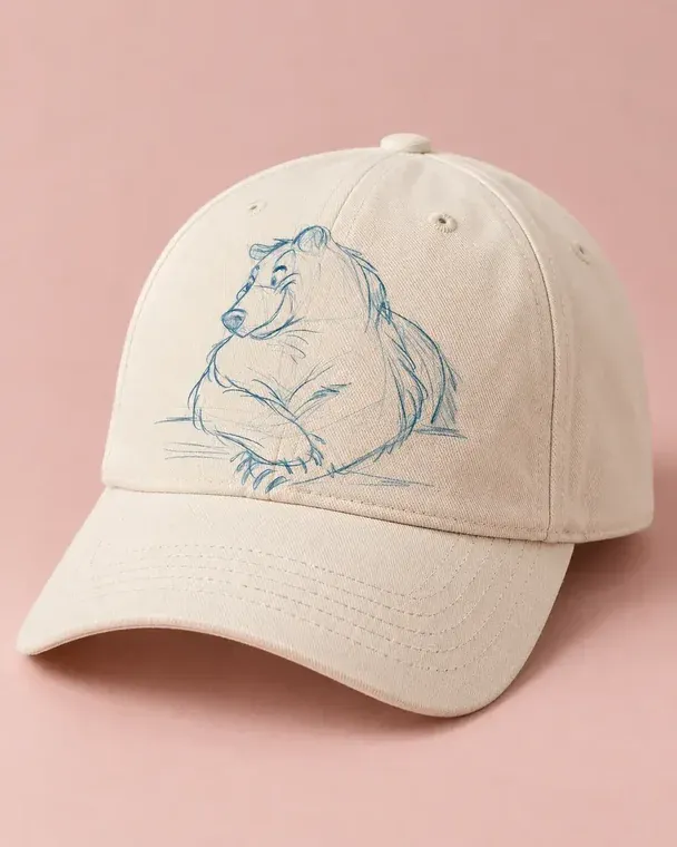 Casquette au croquis de l’ourson