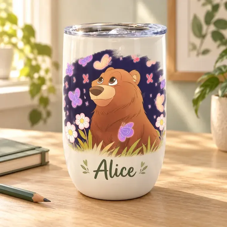Verre isotherme personnalisé de l’ourson