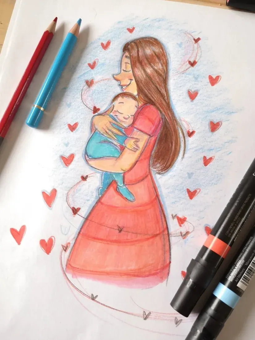 Douceur d’une maman