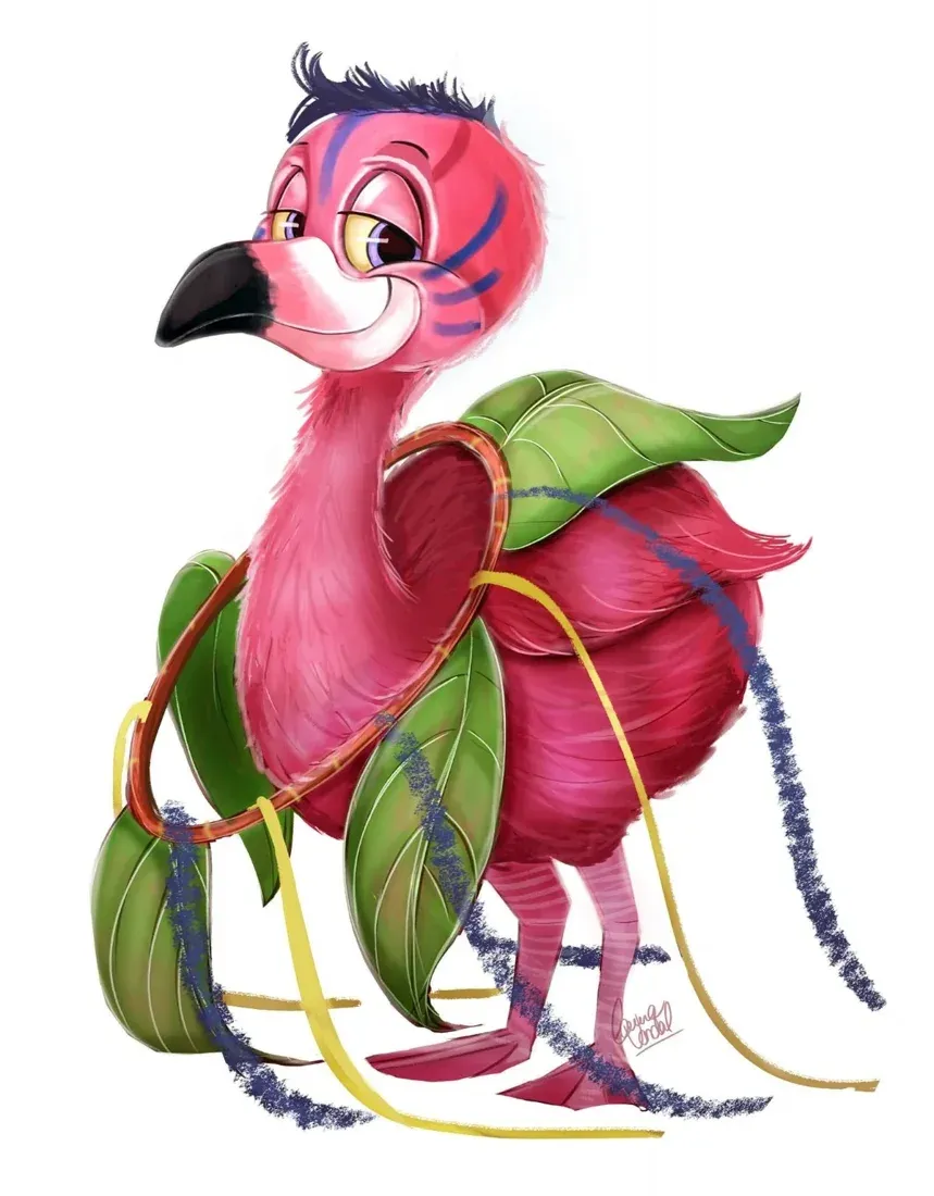 Le flamant de l’atelier
