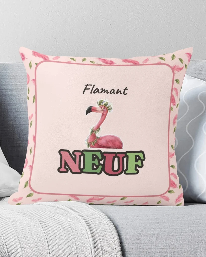 Coussin illustré