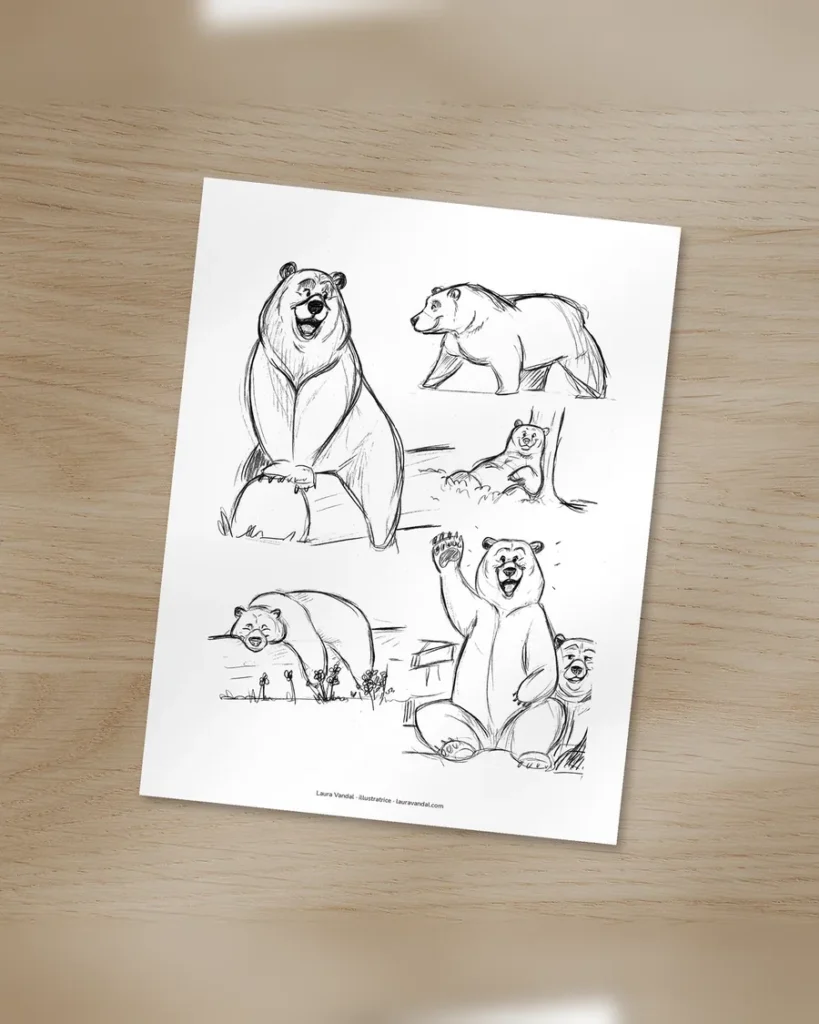 Coloriage Les ours