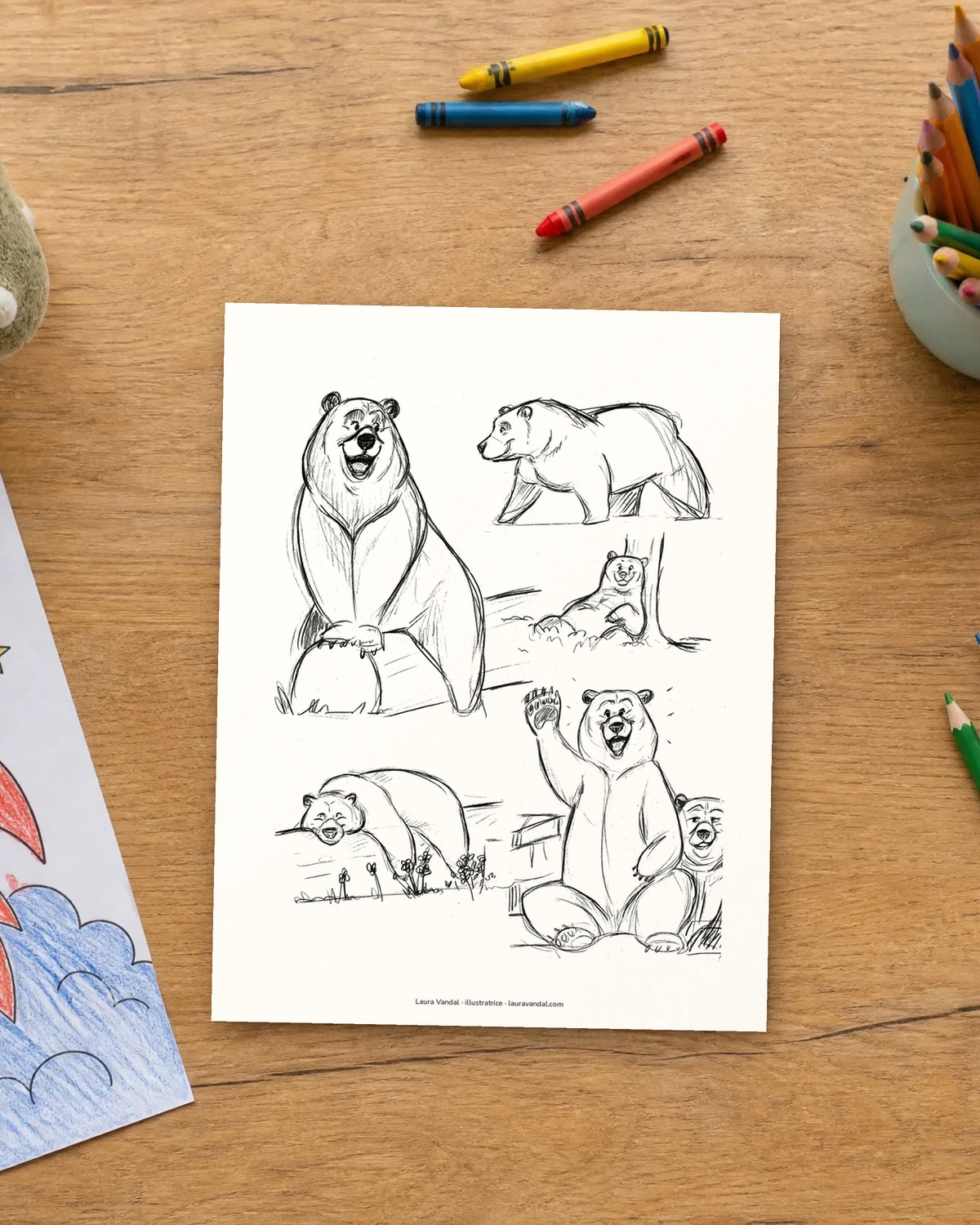 Coloriage Les ours
