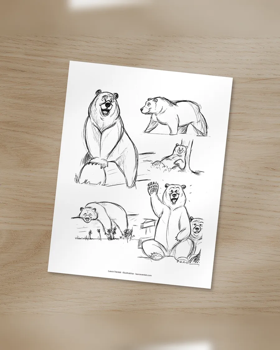Coloriage Les ours
