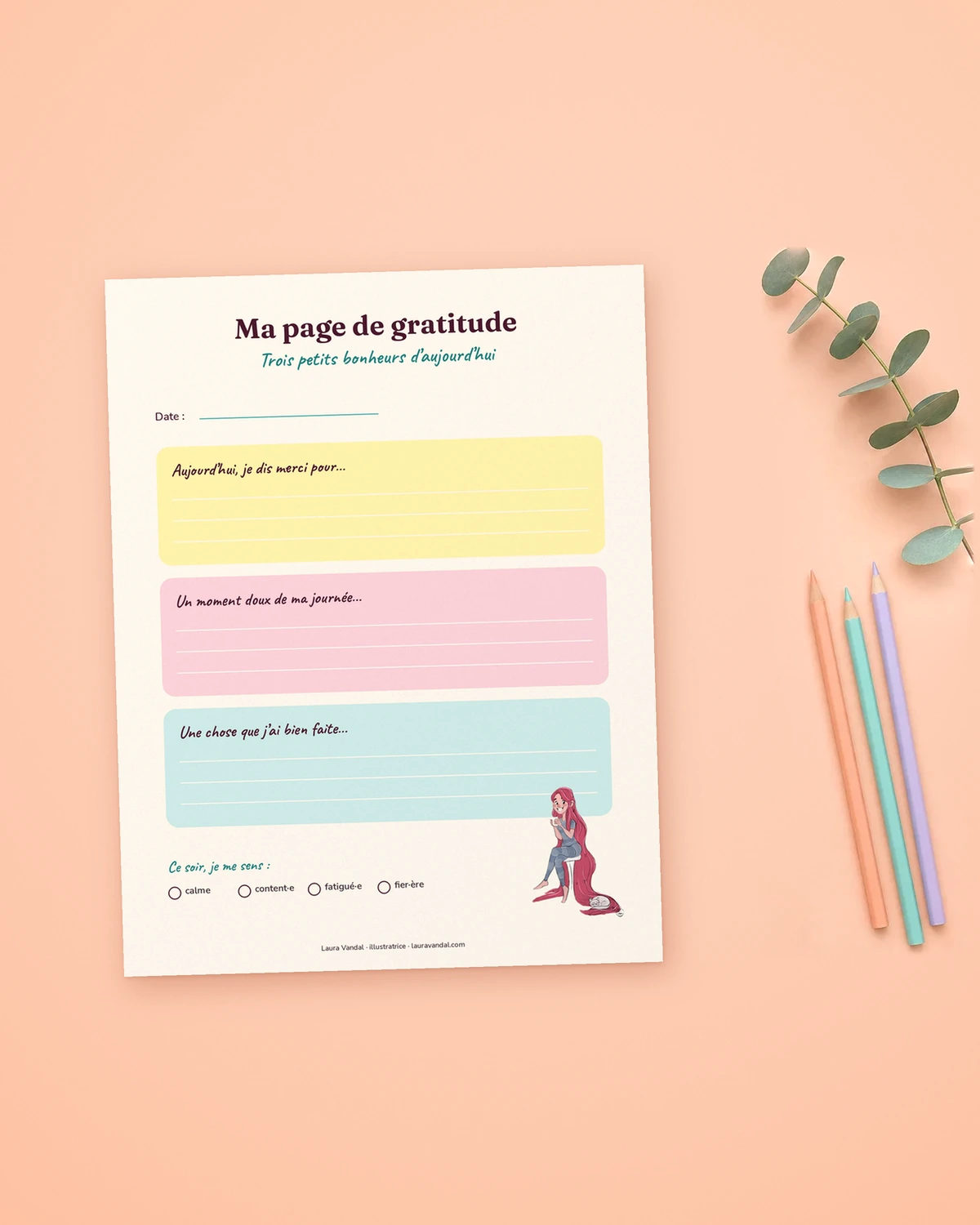 Ma page de gratitude