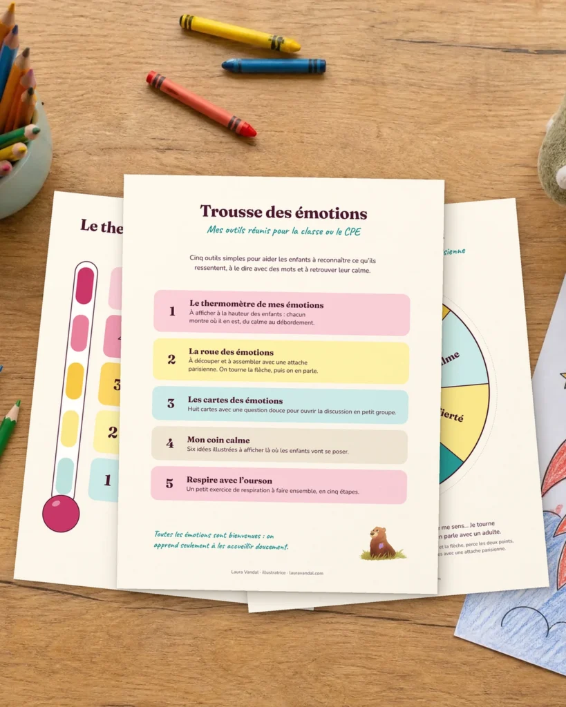 Trousse des émotions pour la classe